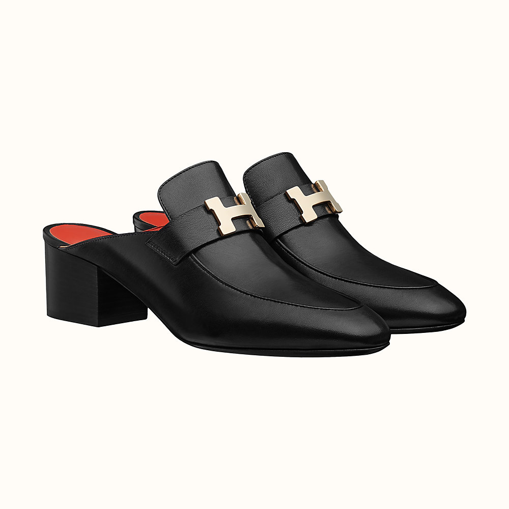 hermes flat mules